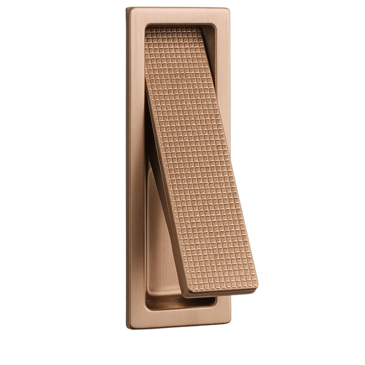 Puxador Piano de Embutir Pequeno Rose Escovado Zen 64554_0